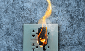 Fire-damaged property