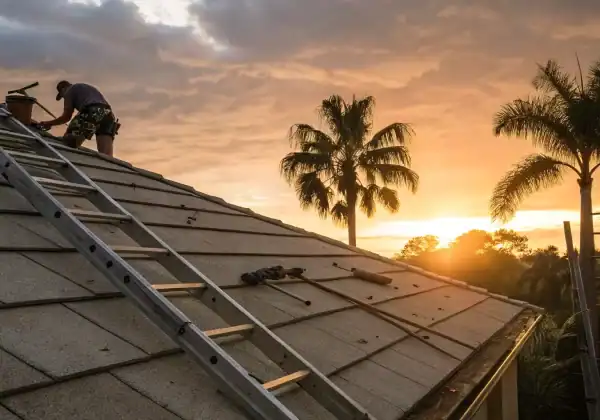 Roofer repairing a Florida home, a reason to reopen an insurance claim within the statute of limitations.