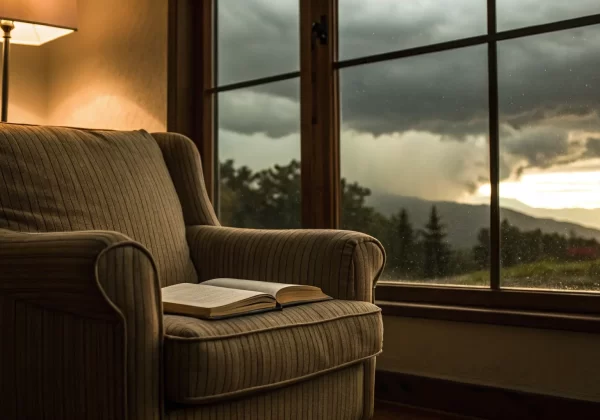 A person in an armchair carefully considering a high deductible health plan.